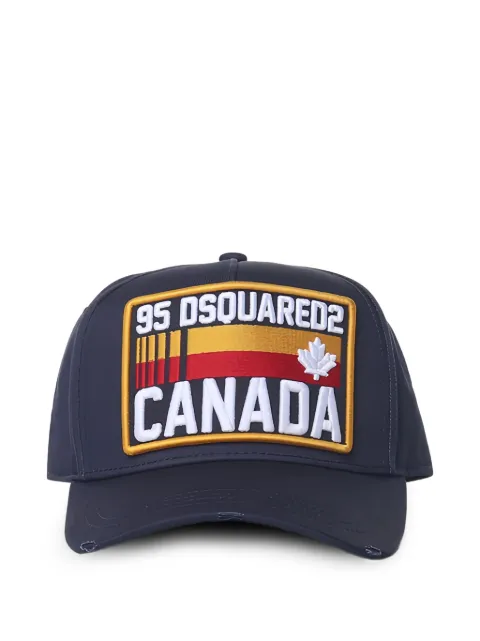 DSQUARED2 D2 logo-patch baseball cap