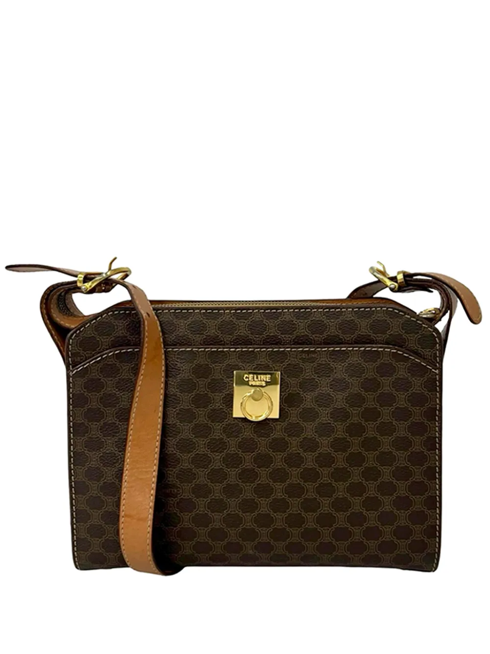 Celine Pre-Owned 1992 Macadam Coated Canvas crossbody bag - Brown