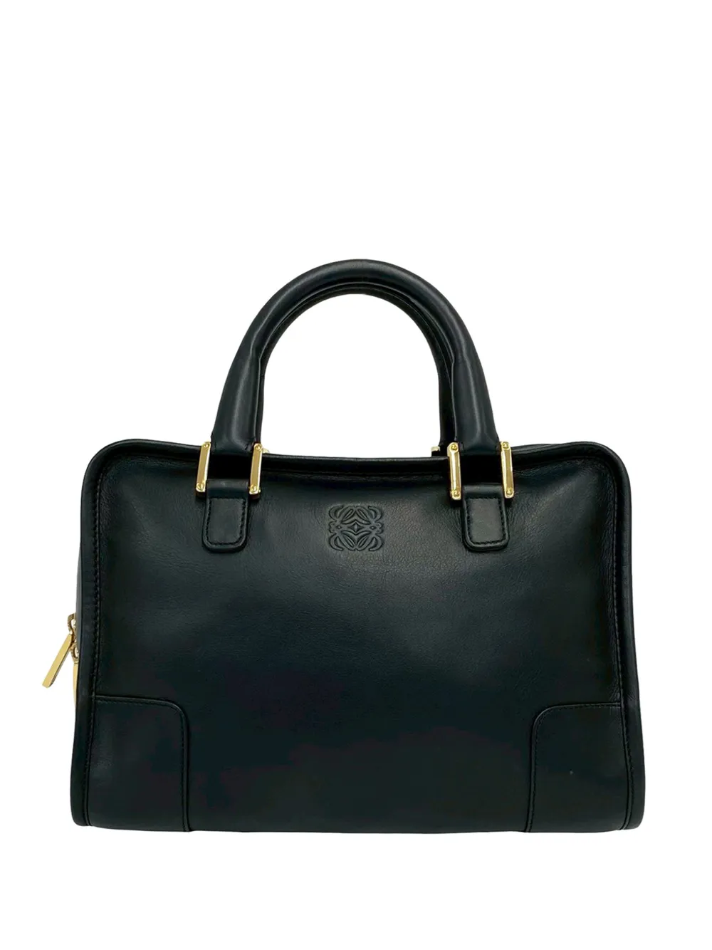 Loewe Pre-Owned 2010-2026 Goatskin Amazona 28 handbag - Black
