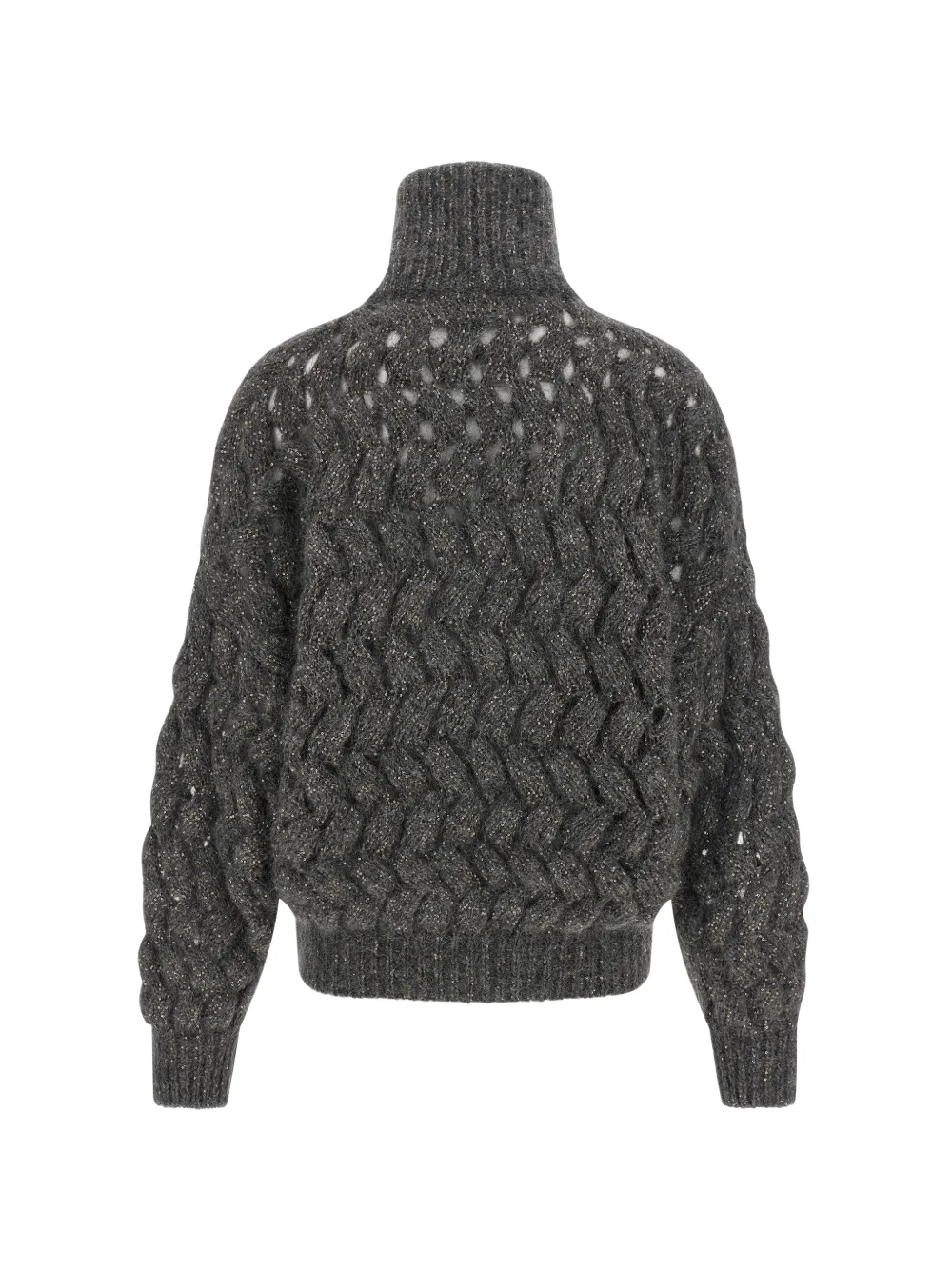 Brunello Cucinelli Dazzling Waves vest met pailletten Grijs