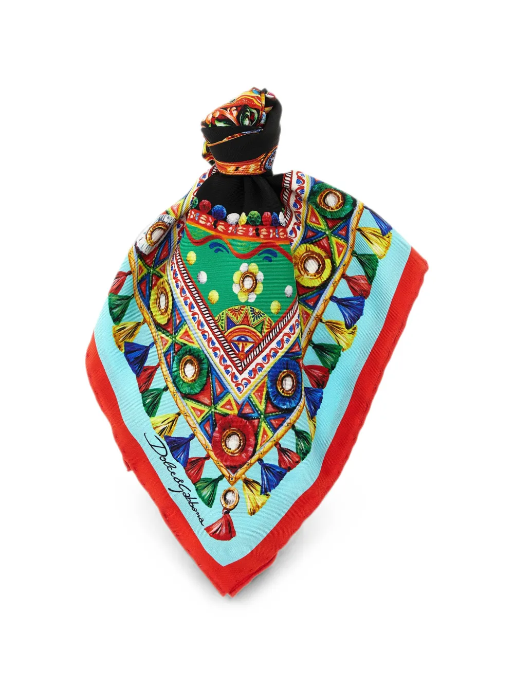 Dolce & Gabbana Carretto scarf - Blau