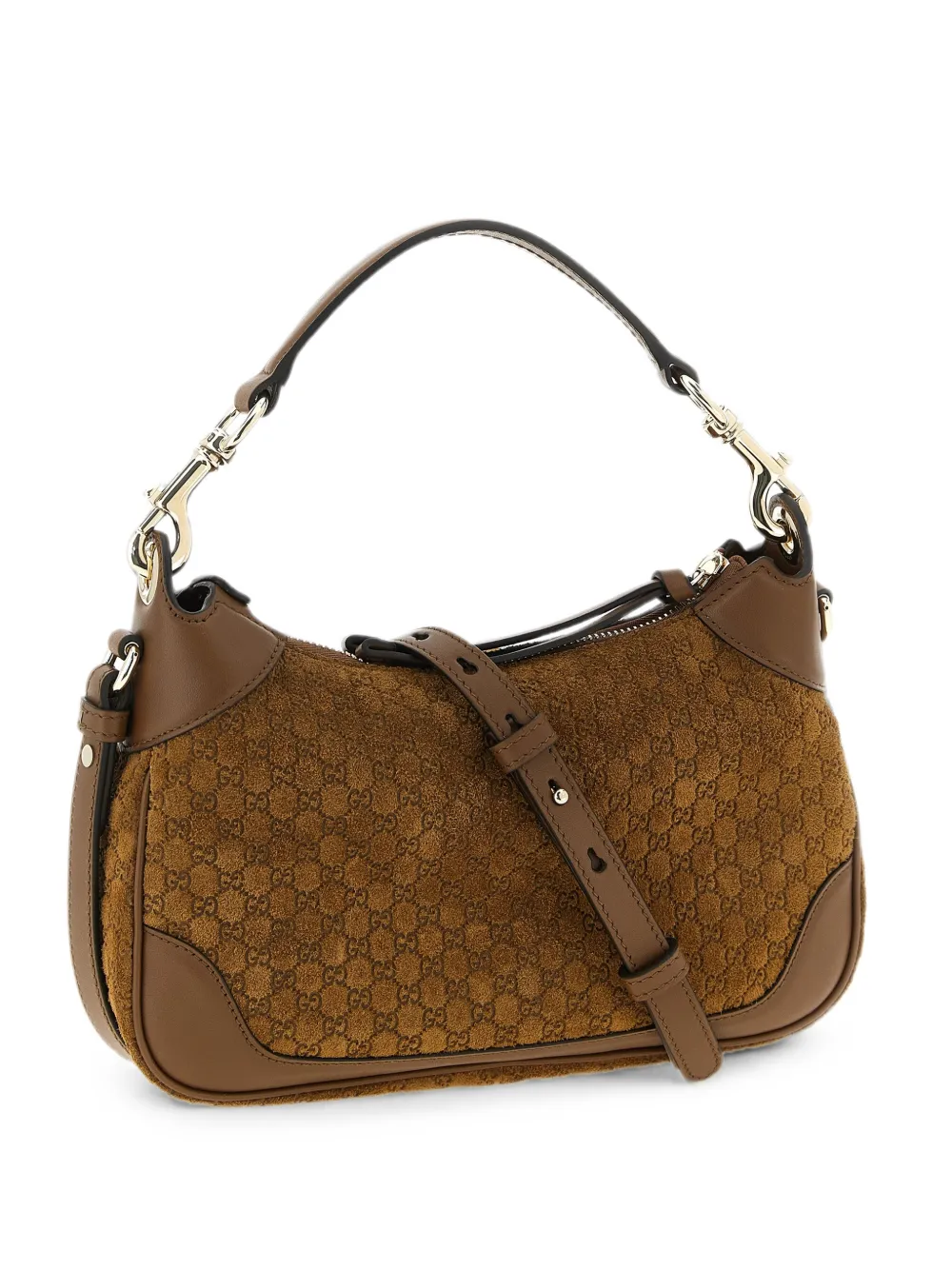 Gucci small Gucci B shoulder bag - Braun