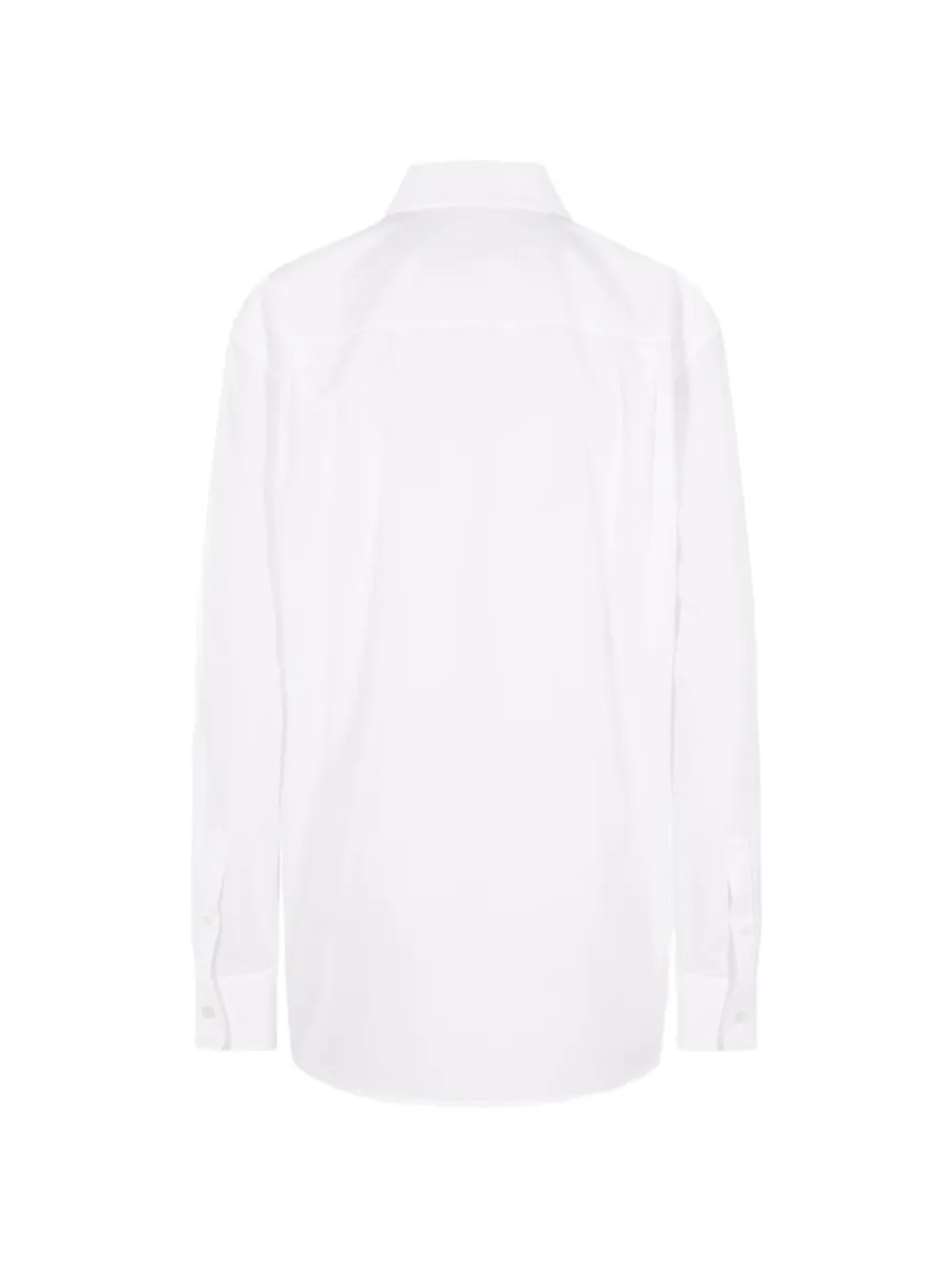 The Row Gavina blouse met opgestikte zak en lange mouwen Wit