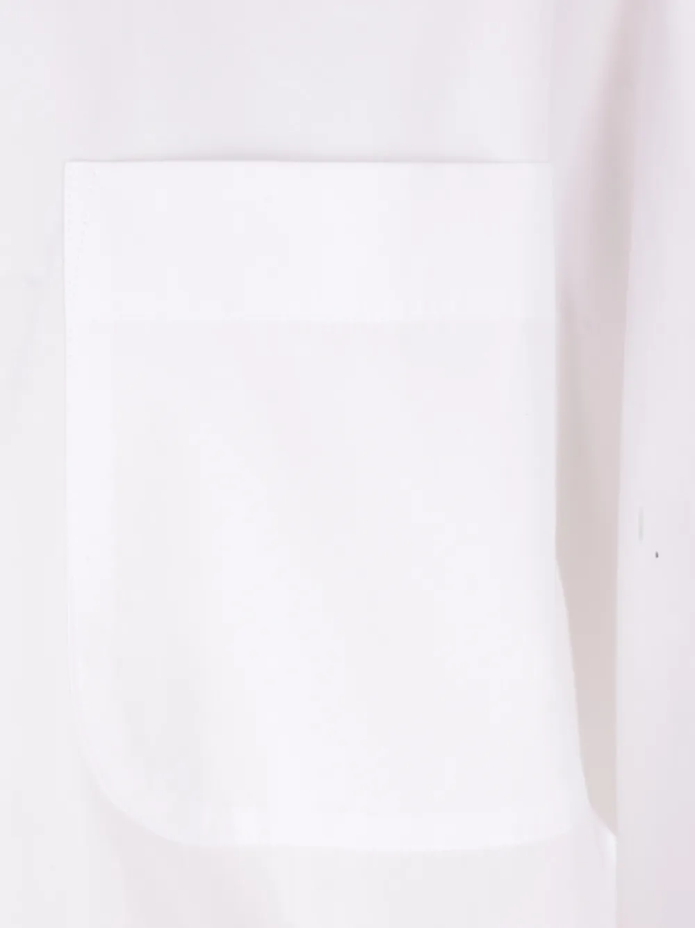 The Row Gavina blouse met opgestikte zak en lange mouwen Wit