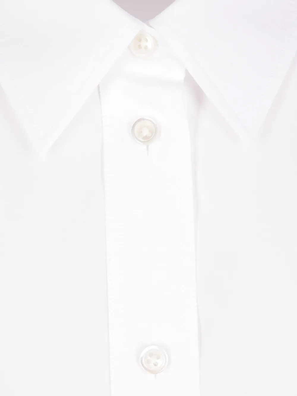 The Row Gavina blouse met opgestikte zak en lange mouwen Wit