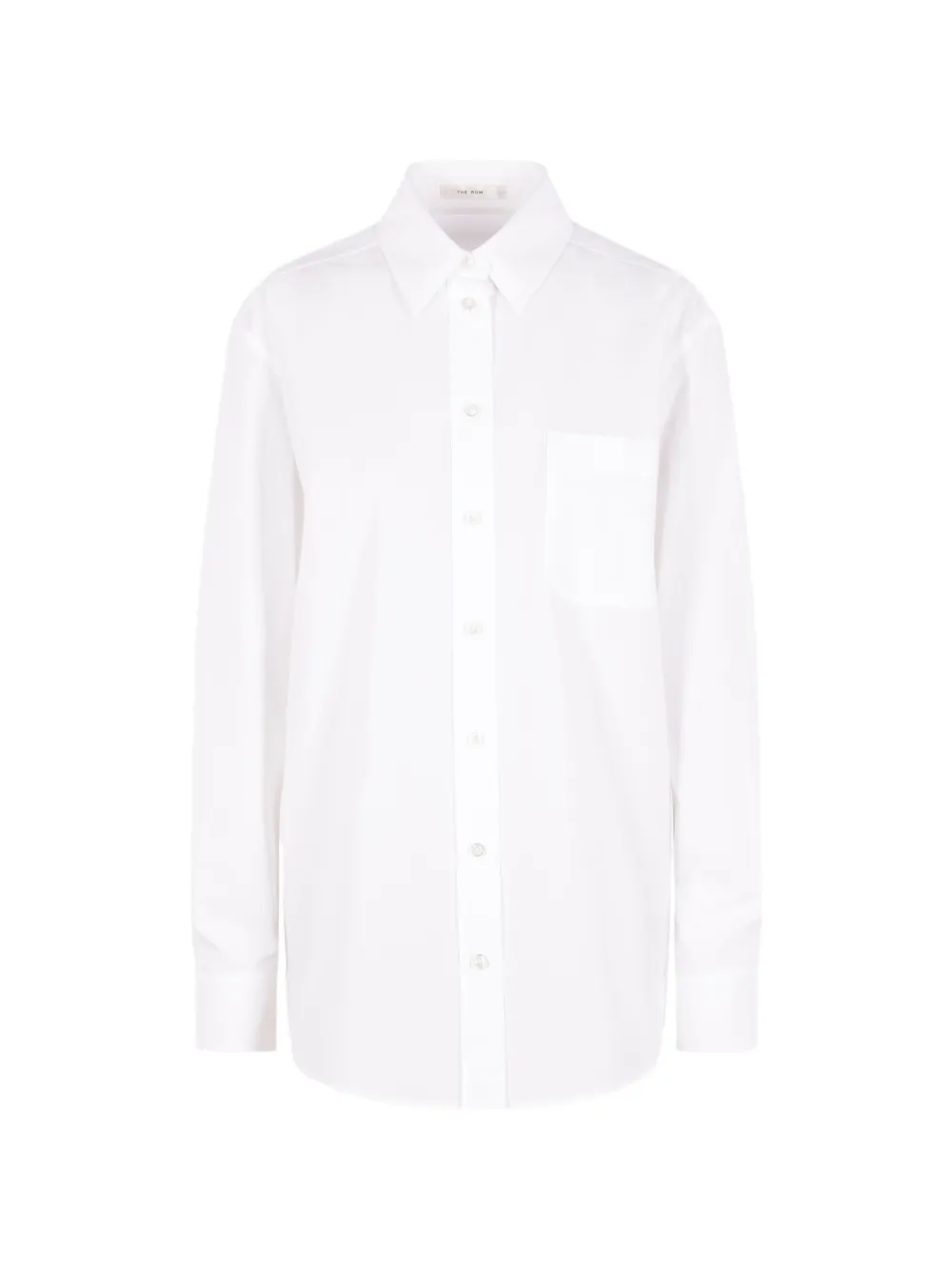The Row Gavina patch-pocket long-sleeve shirt - Bianco