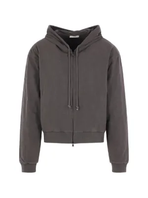 Rick Owens zip-up Hoodie | Brown | FARFETCH
