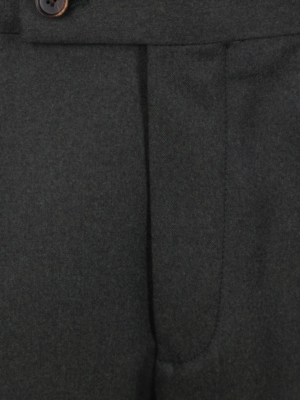 Caruso Pantalon met geplooide voorkant Groen