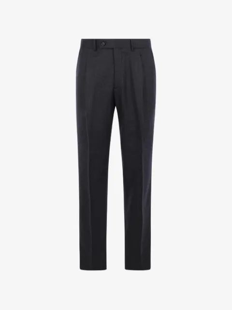 Caruso pressed-crease tailored trousers