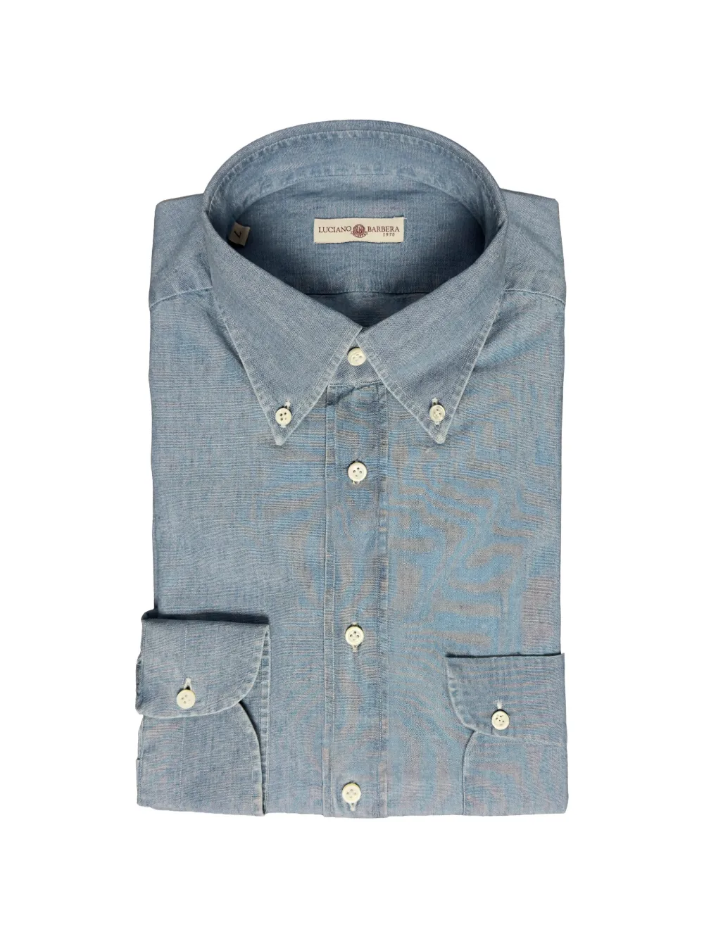 Luciano Barbera blue shirt
