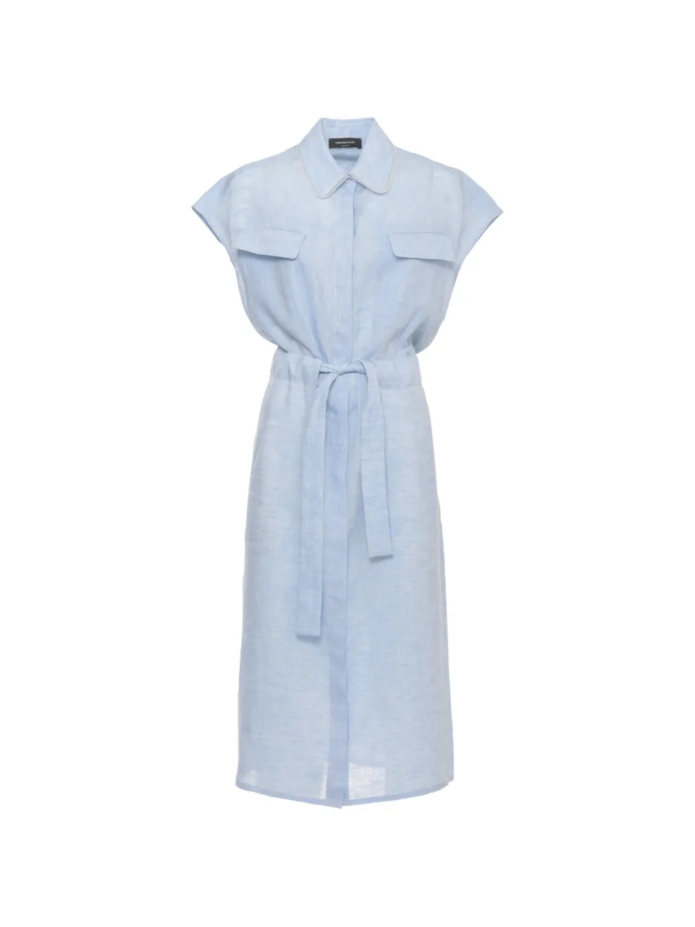 Fabiana Filippi Sahariana chest-pockets midi dress - Blu
