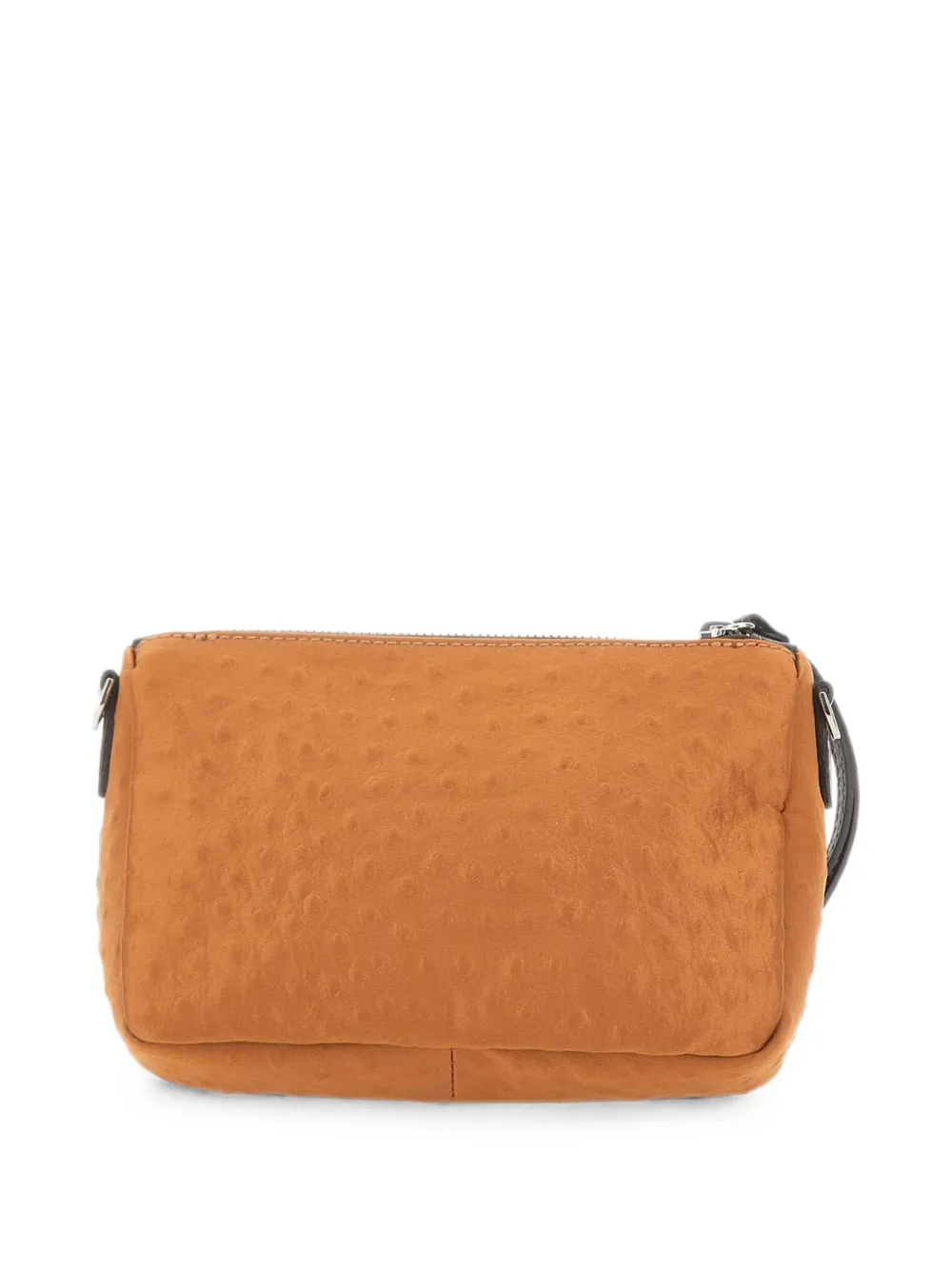 GIANNI CHIARINI Nora clutch met struisvogel-effect Oranje