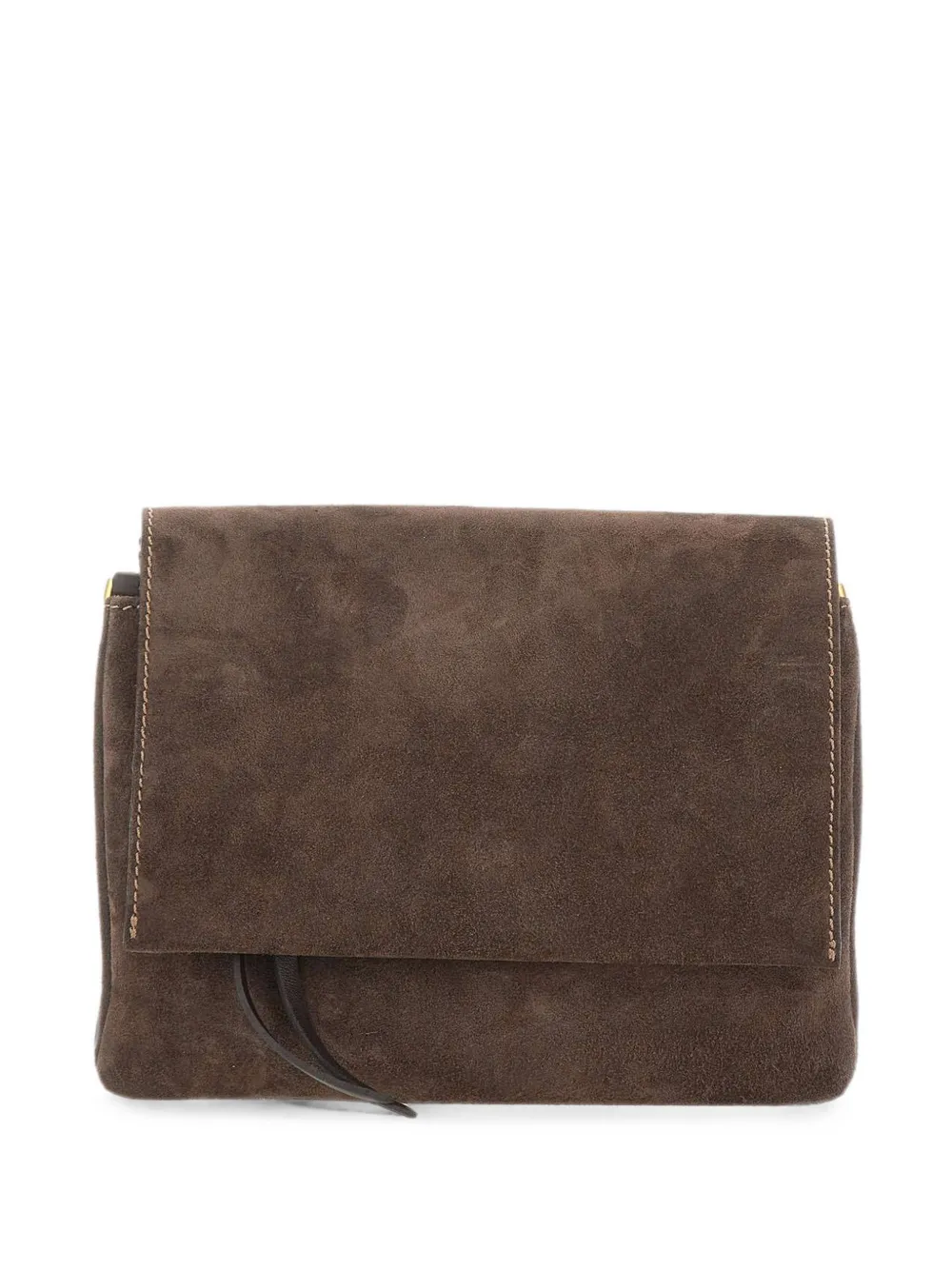 GIANNI CHIARINI small Three suede shoulder bag - Braun