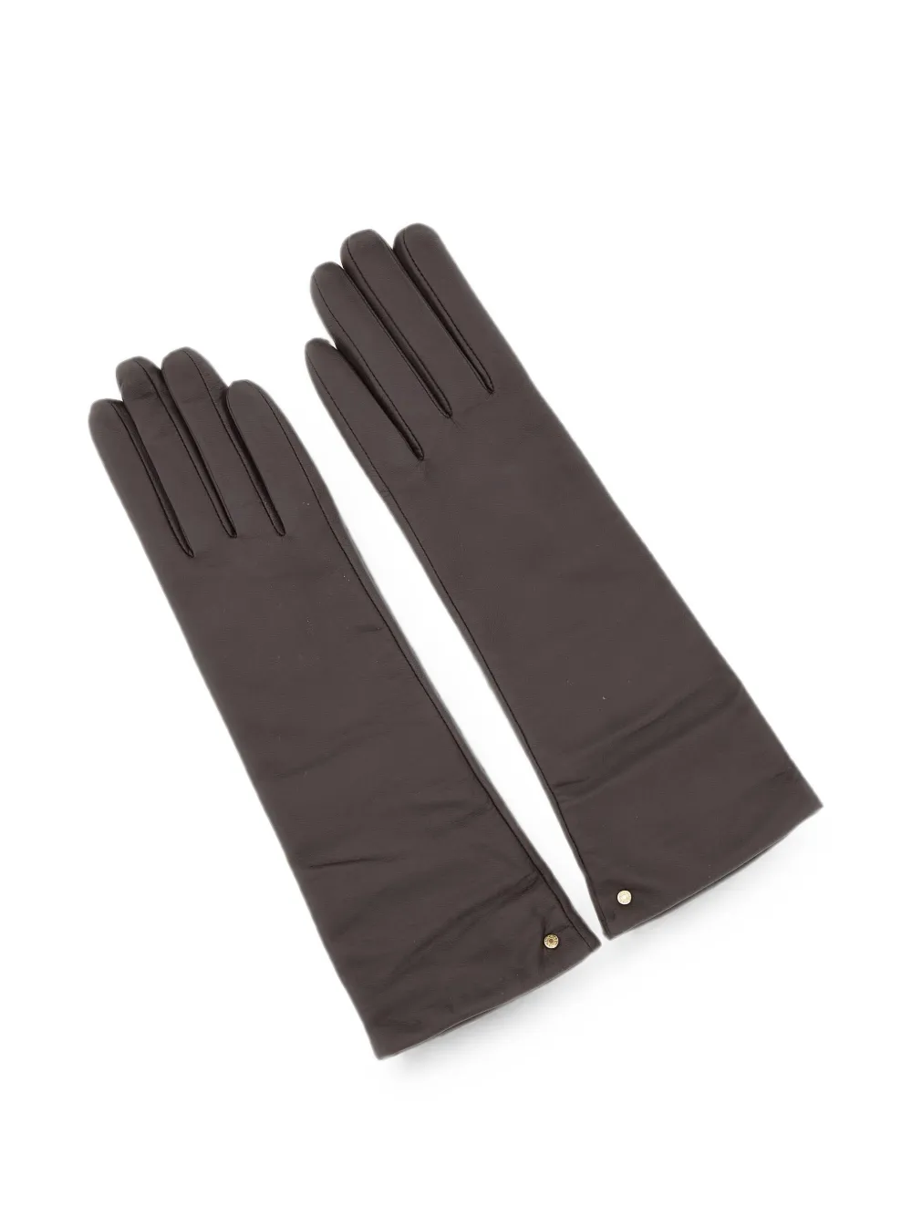 GIANNI CHIARINI Handschoenen met ringlets met logo Bruin