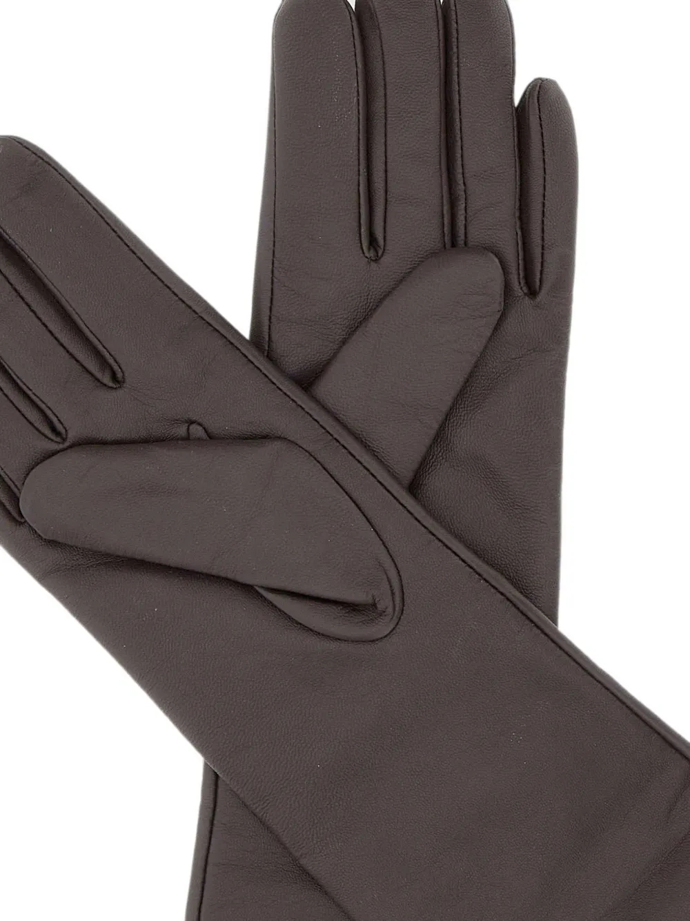 GIANNI CHIARINI Handschoenen met ringlets met logo Bruin