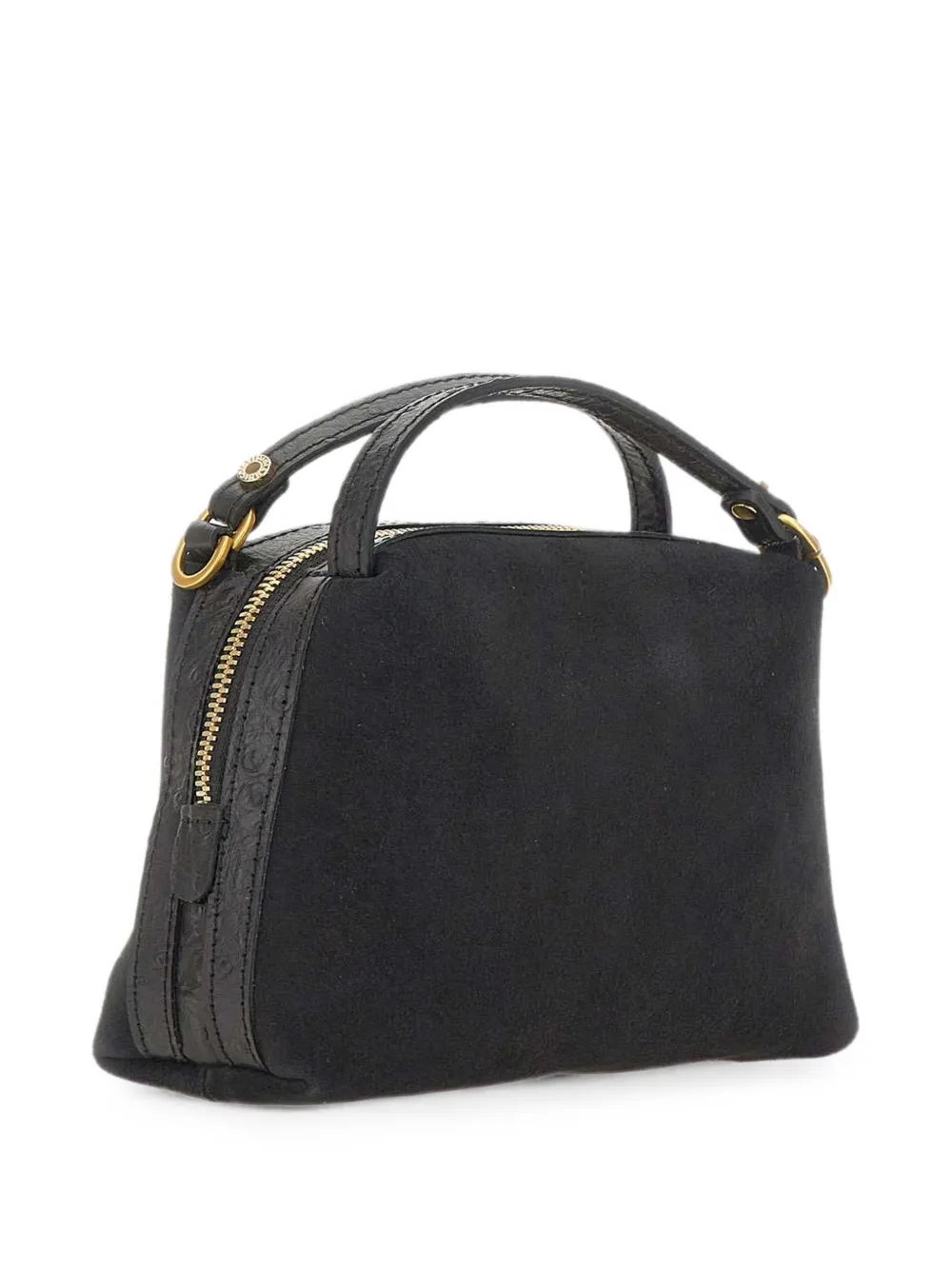 GIANNI CHIARINI Alifa suède handtas Zwart