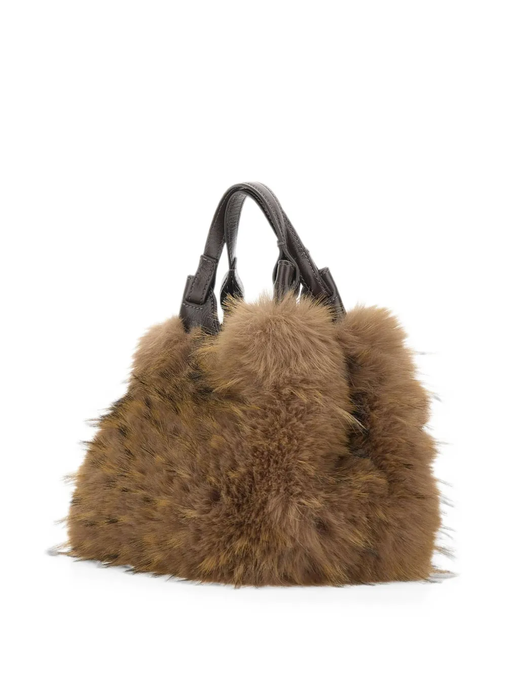 GIANNI CHIARINI Dua shopper met bont-effect Bruin