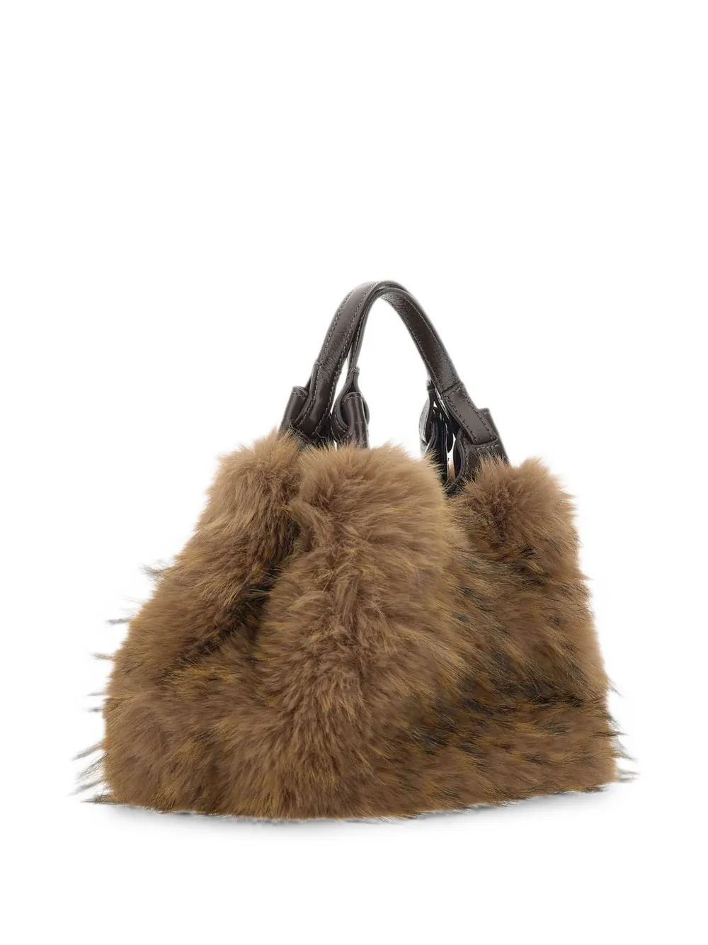GIANNI CHIARINI Dua shopper met bont-effect Bruin