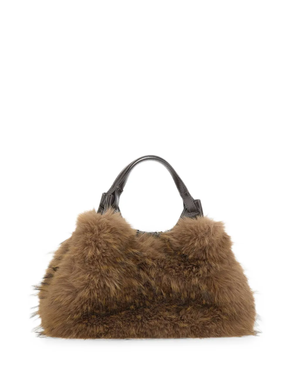 GIANNI CHIARINI Dua shopper met bont-effect Bruin