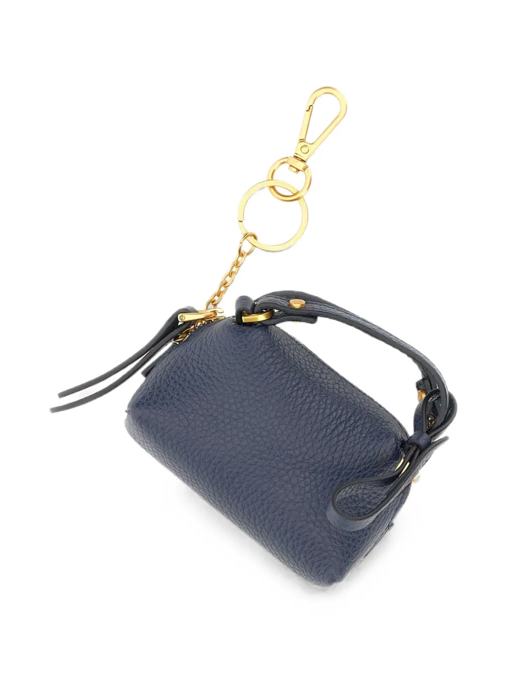 GIANNI CHIARINI Alifa leren sleutelhanger Blauw