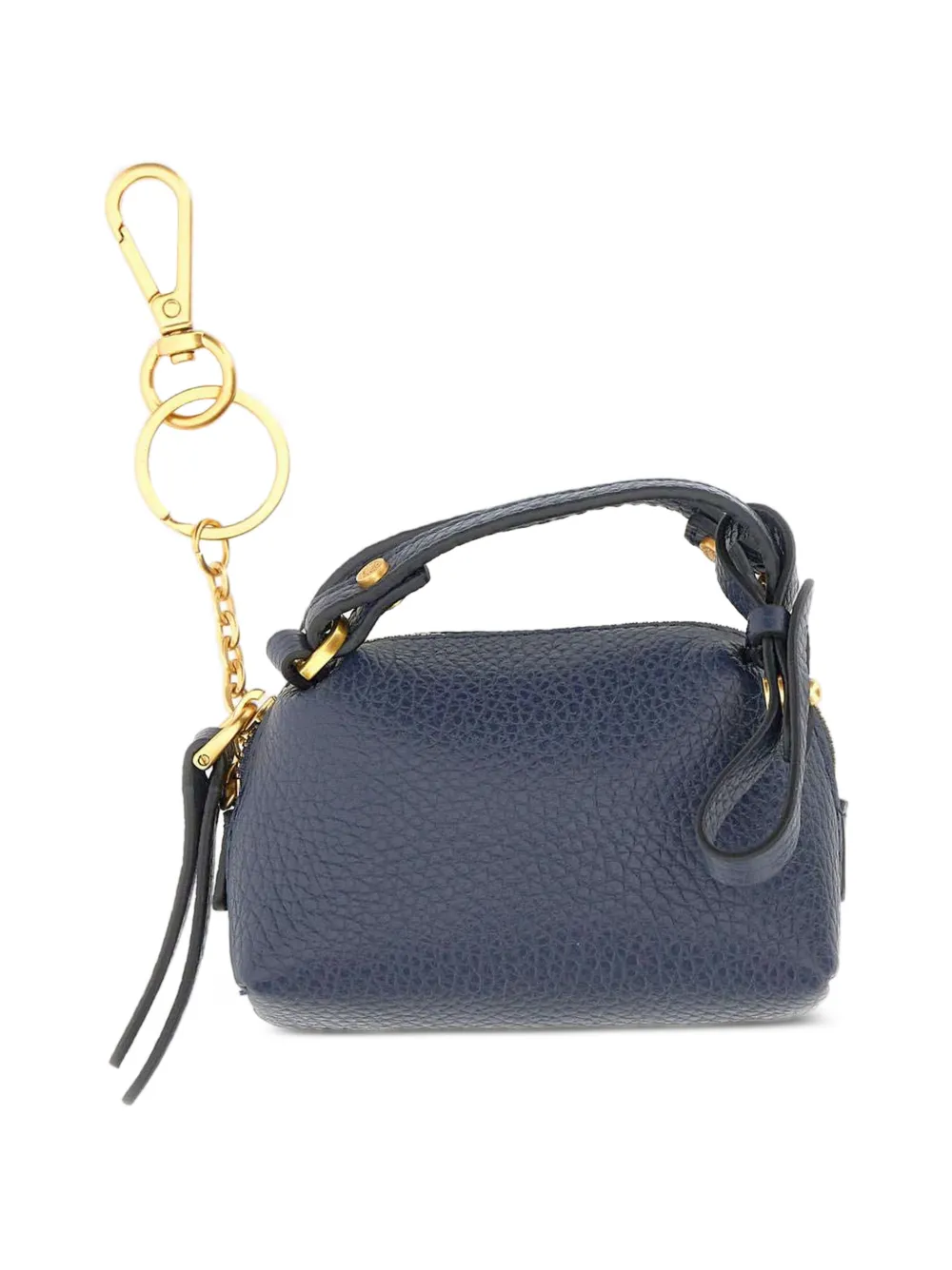 GIANNI CHIARINI Alifa hammered leather keyring - Blau