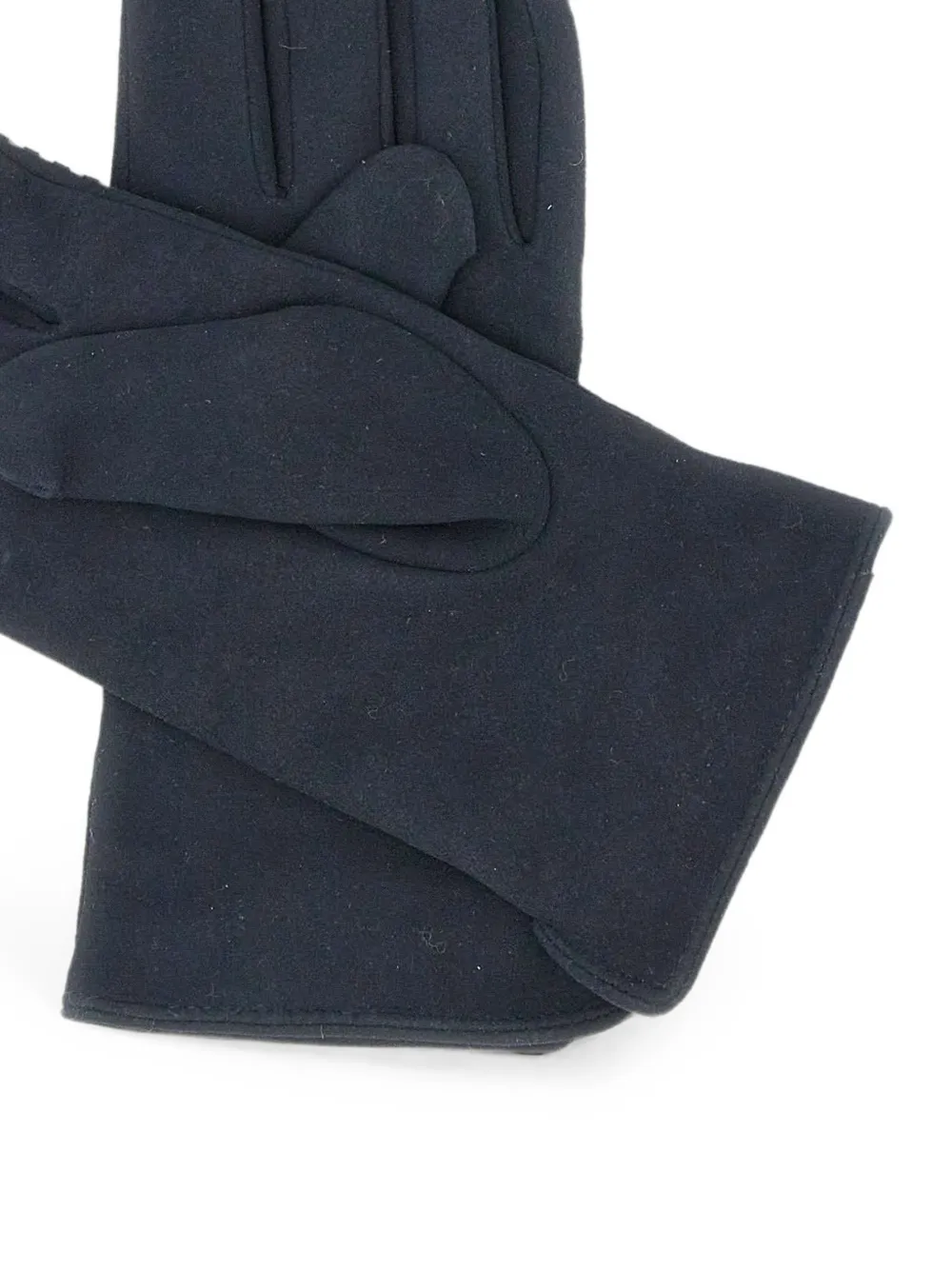 GIANNI CHIARINI Suède handschoenen met ringlets met logo Blauw