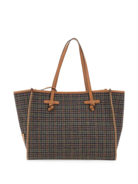 MARCELLA CLUB Marcella houndstooth tote bag