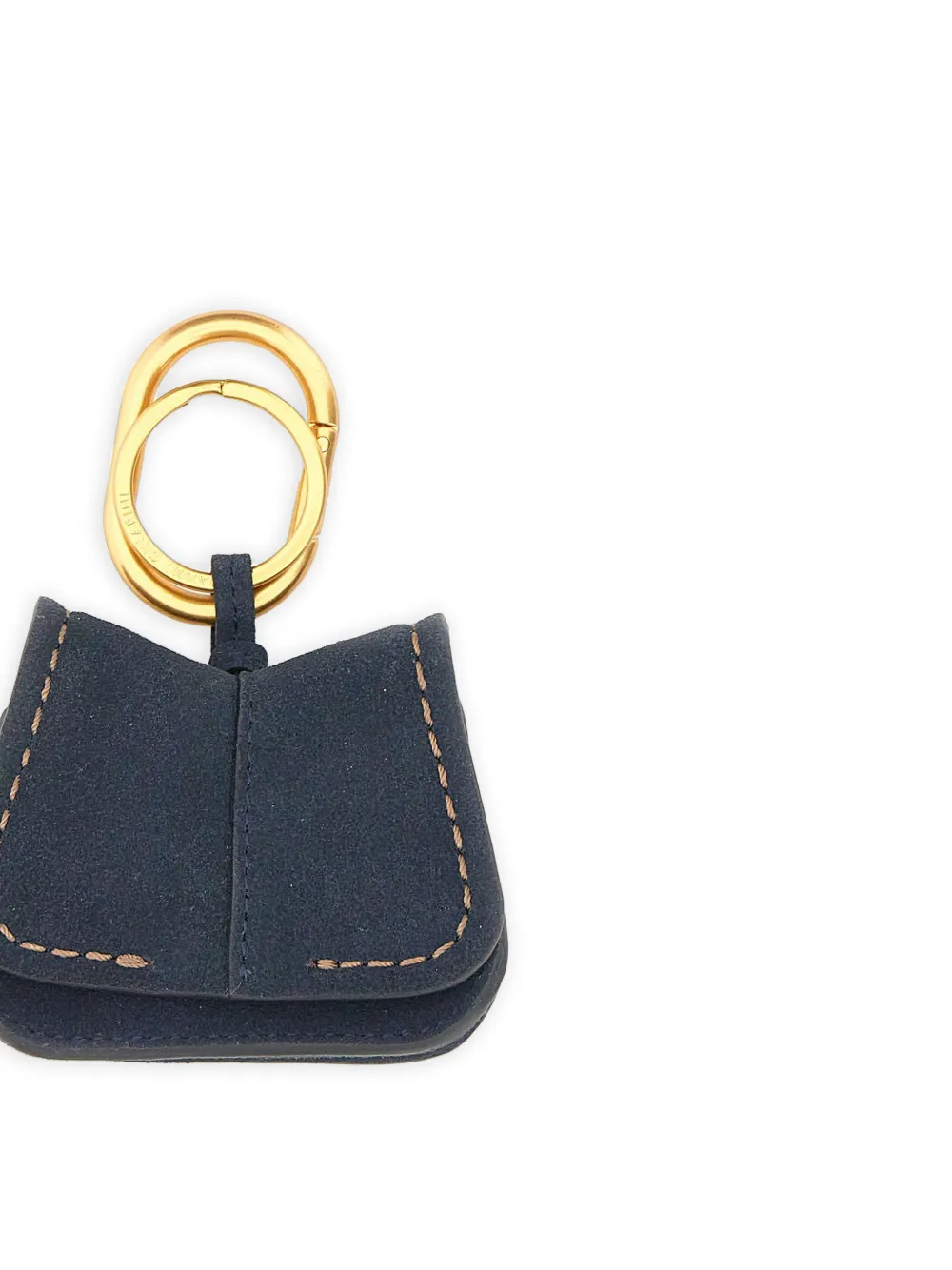 GIANNI CHIARINI Helena sleutelhanger met contrasterende stiksels Blauw