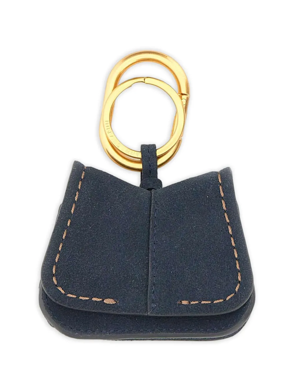 GIANNI CHIARINI Helena contrast-stitch keyring - Blau