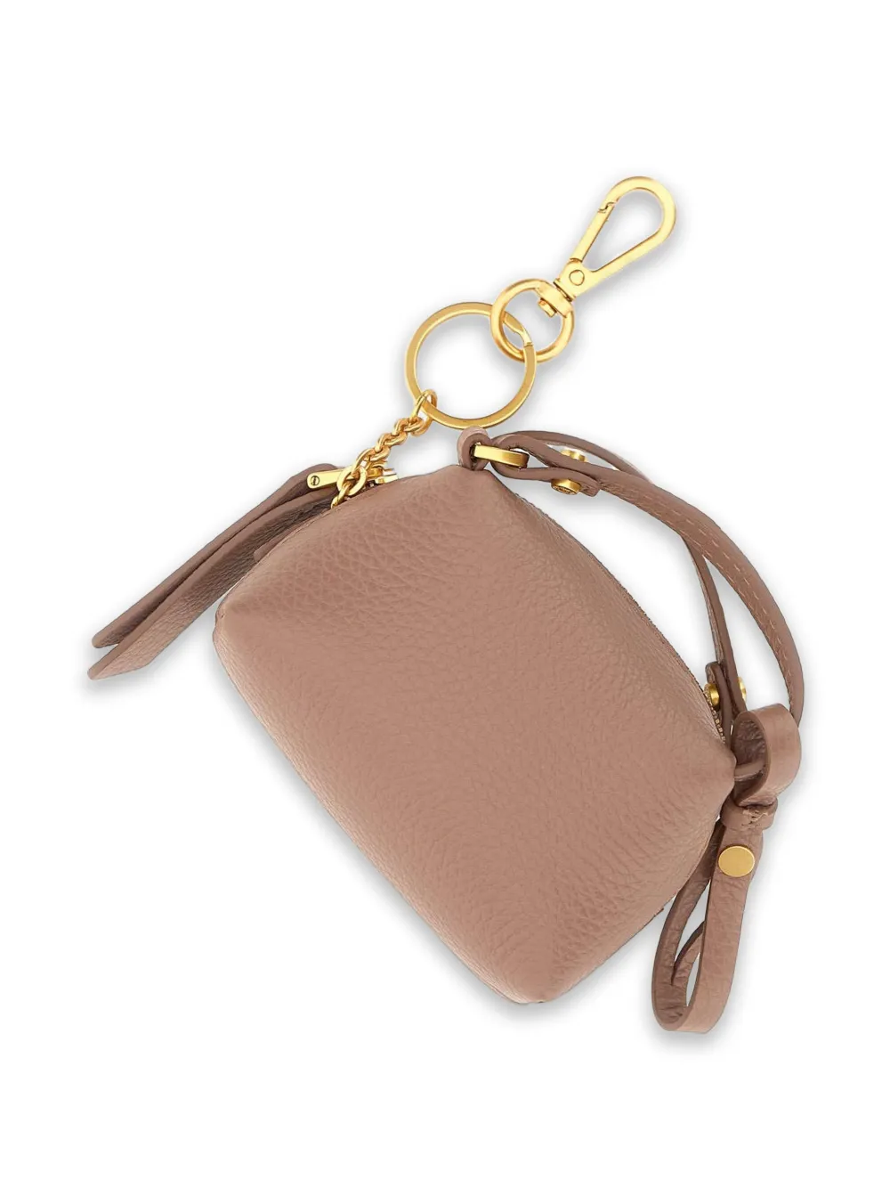 GIANNI CHIARINI Alifa leren sleutelhanger Bruin