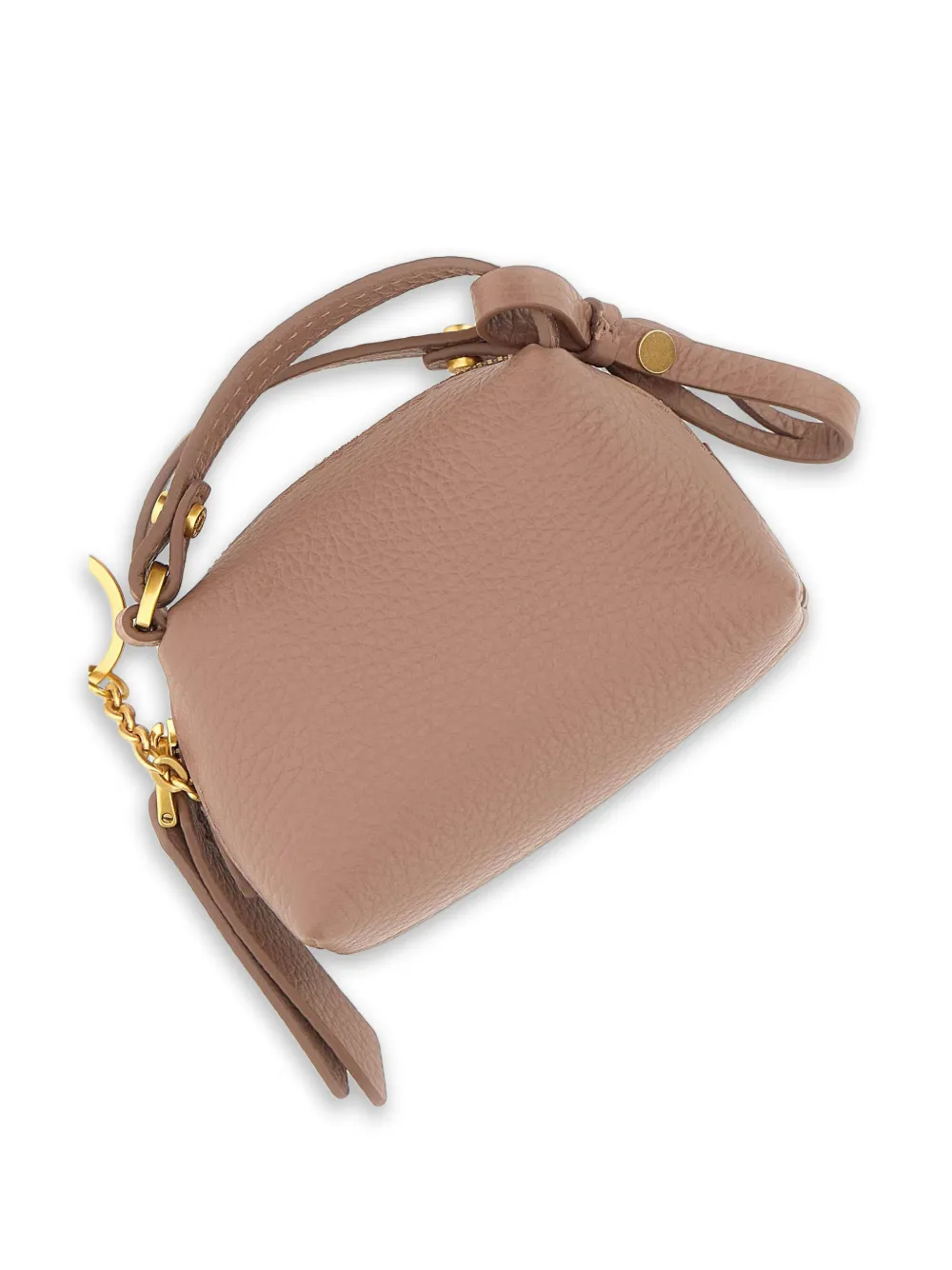 GIANNI CHIARINI Alifa leren sleutelhanger Bruin