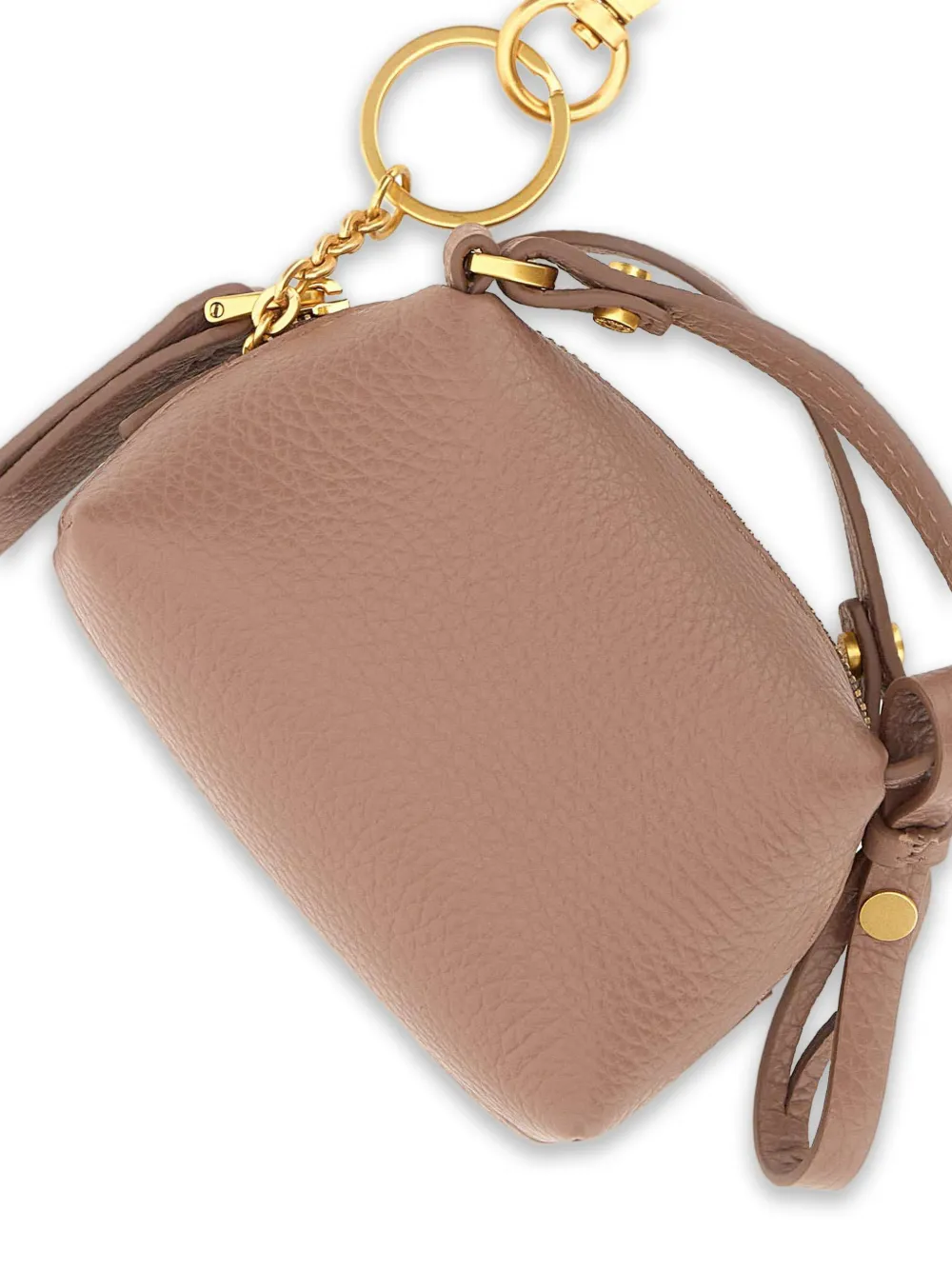 GIANNI CHIARINI Alifa leren sleutelhanger Bruin