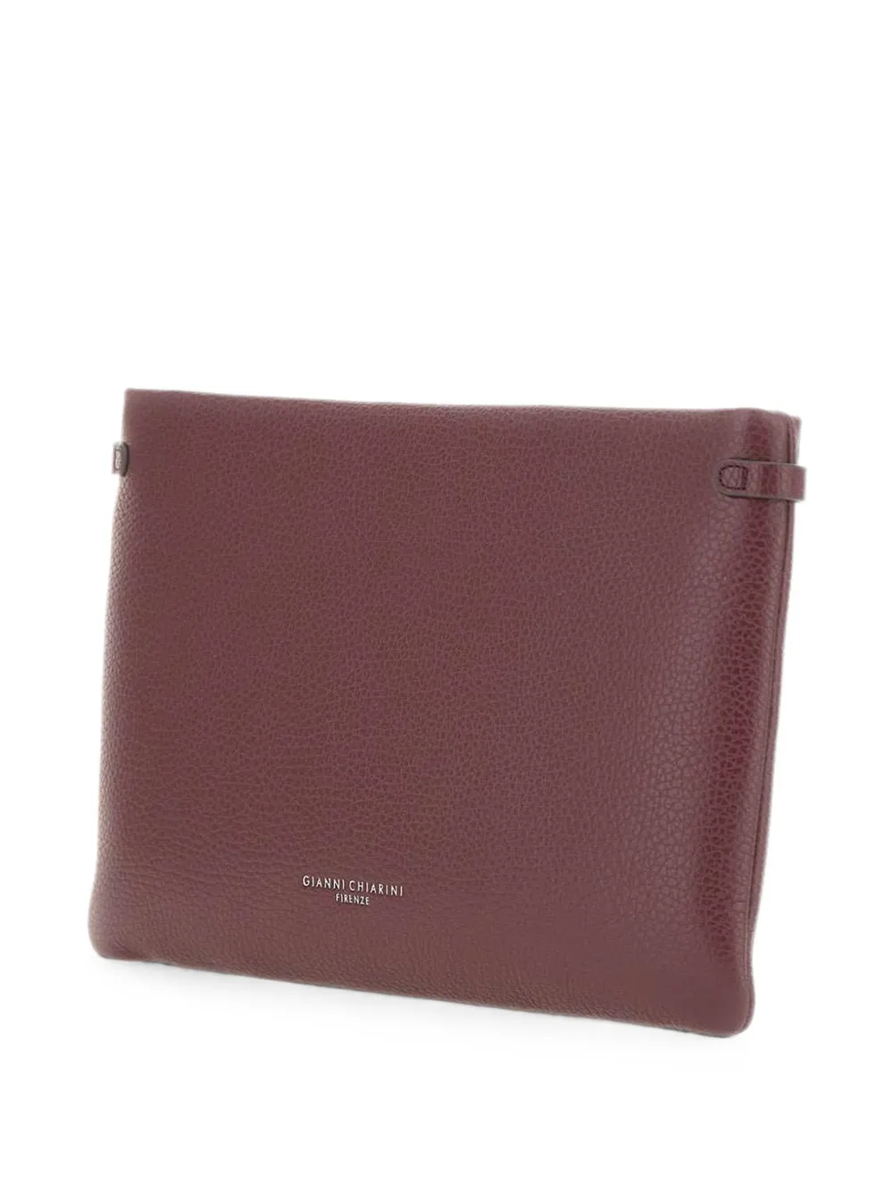 GIANNI CHIARINI Hermy leren clutch Rood