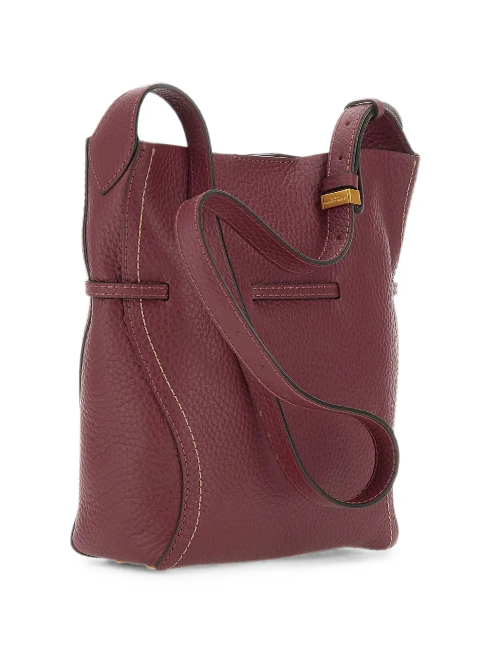 GIANNI CHIARINI Sienna schoudertas van bewerkt leer Rood
