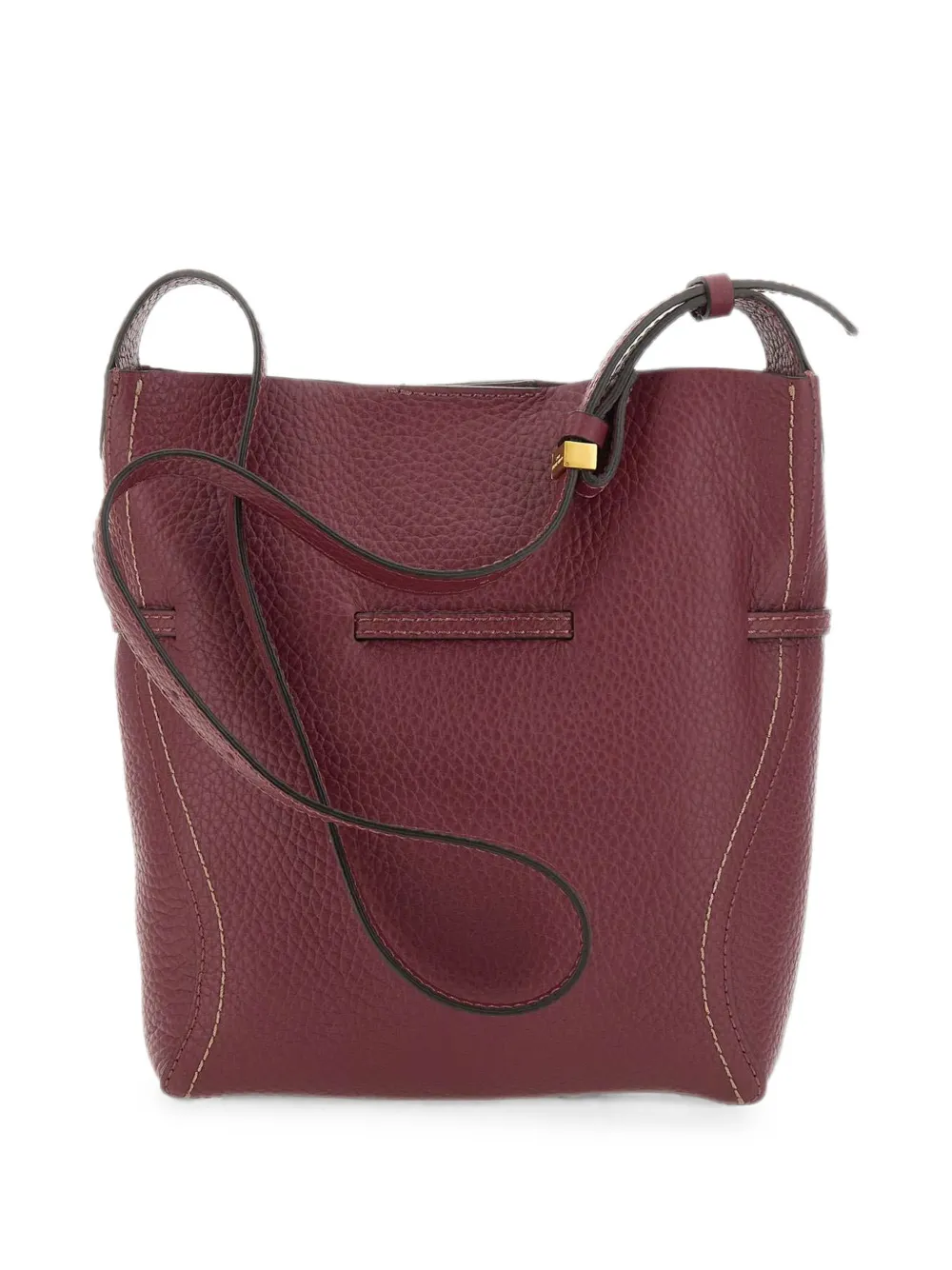 GIANNI CHIARINI Sienna schoudertas van bewerkt leer Rood