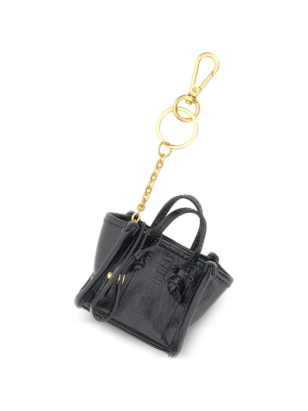 GIANNI CHIARINI Marcella sleutelhanger met mini-tas Zwart