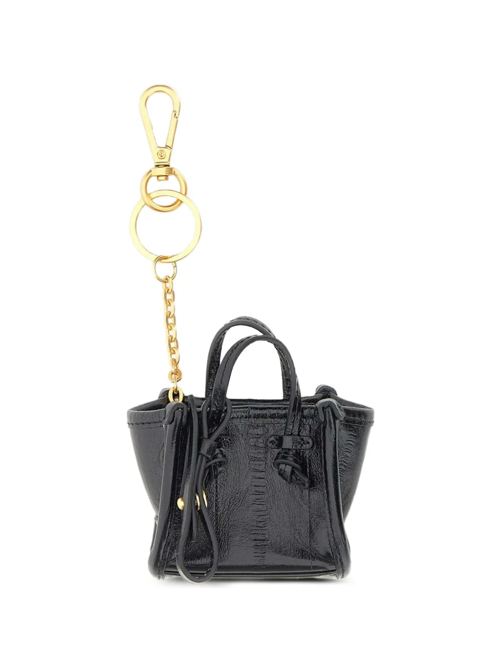 GIANNI CHIARINI Marcella mini bag keyring - Schwarz