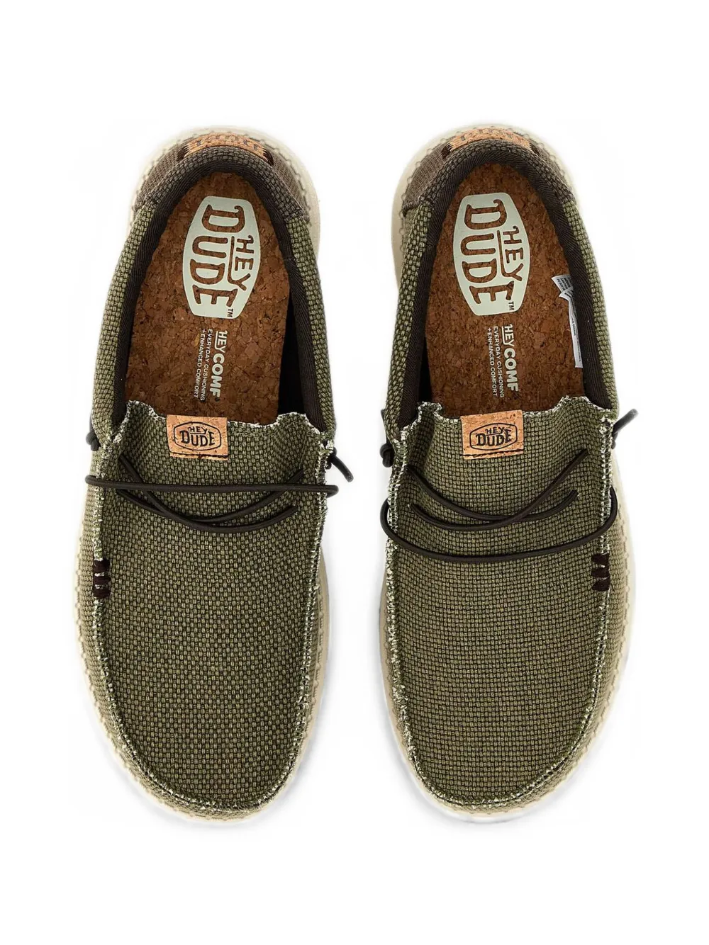 Hey Dude Wally gevlochten bootschoenen Groen