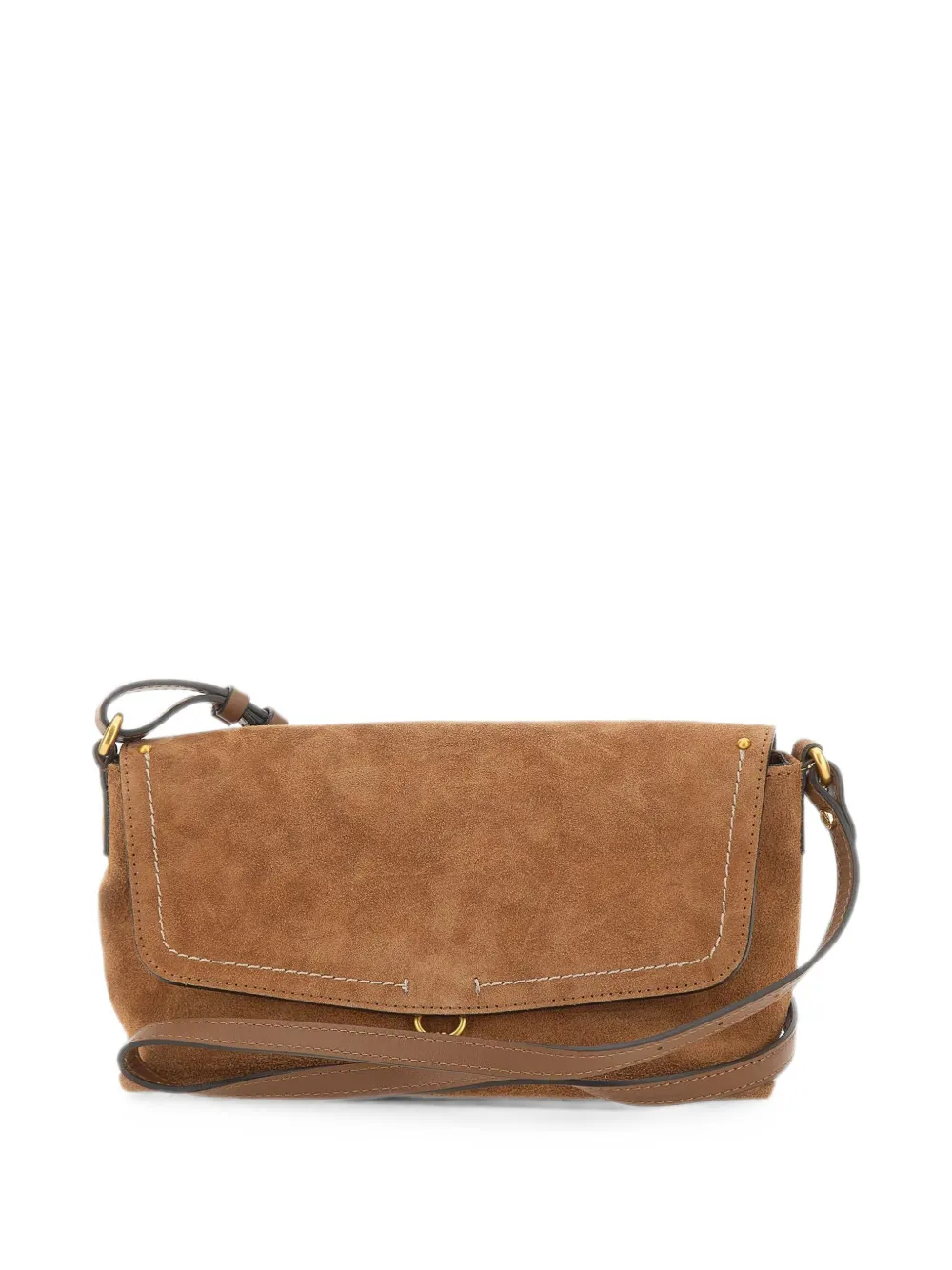 GIANNI CHIARINI Eugenia suède schoudertas Bruin