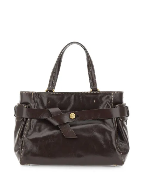 GIANNI CHIARINI Miranda ベルテッド レザーハンドバッグ