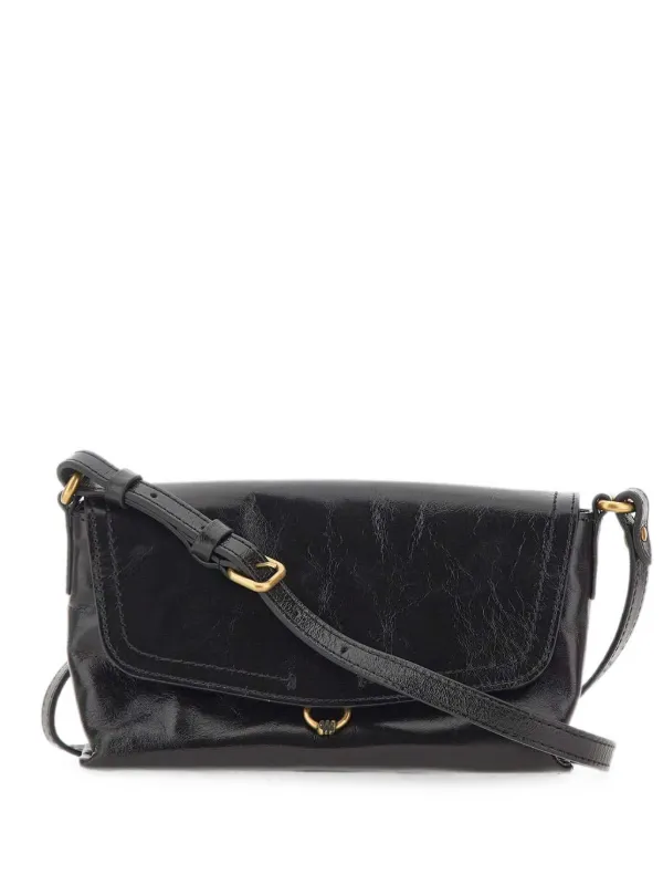 GIANNI CHIARINI Eugenia レザーショルダーバッグ | ブラック 