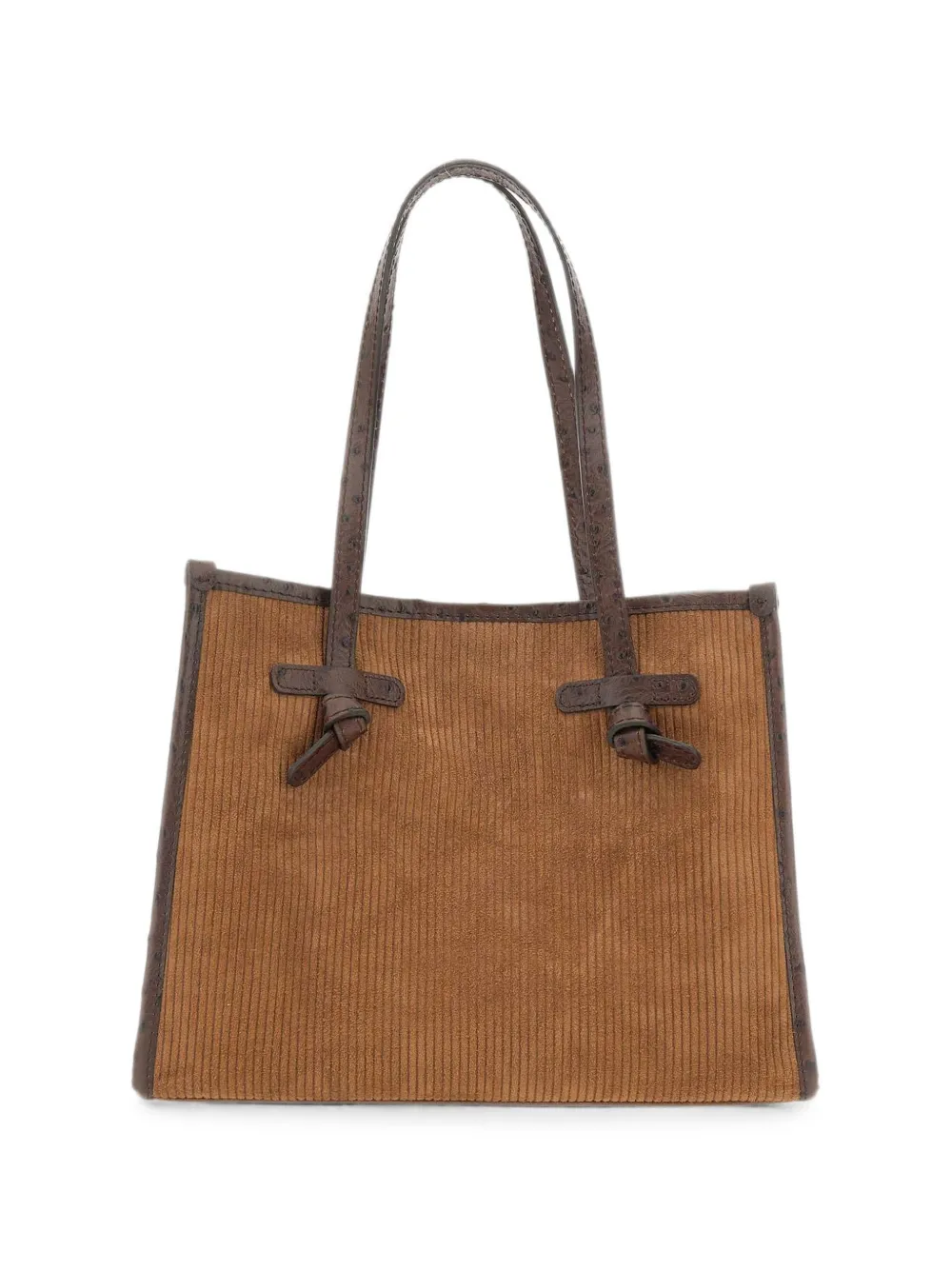 MARCELLA CLUB Marcella ribbed shoulder bag - Brown