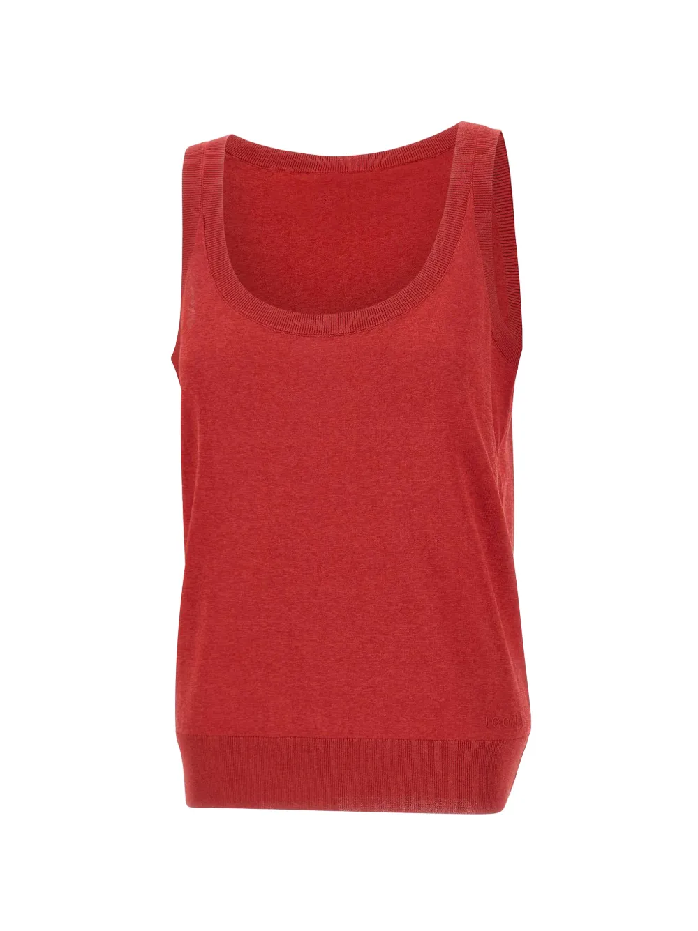 kaos ribbed-trim knitted top - Rosso