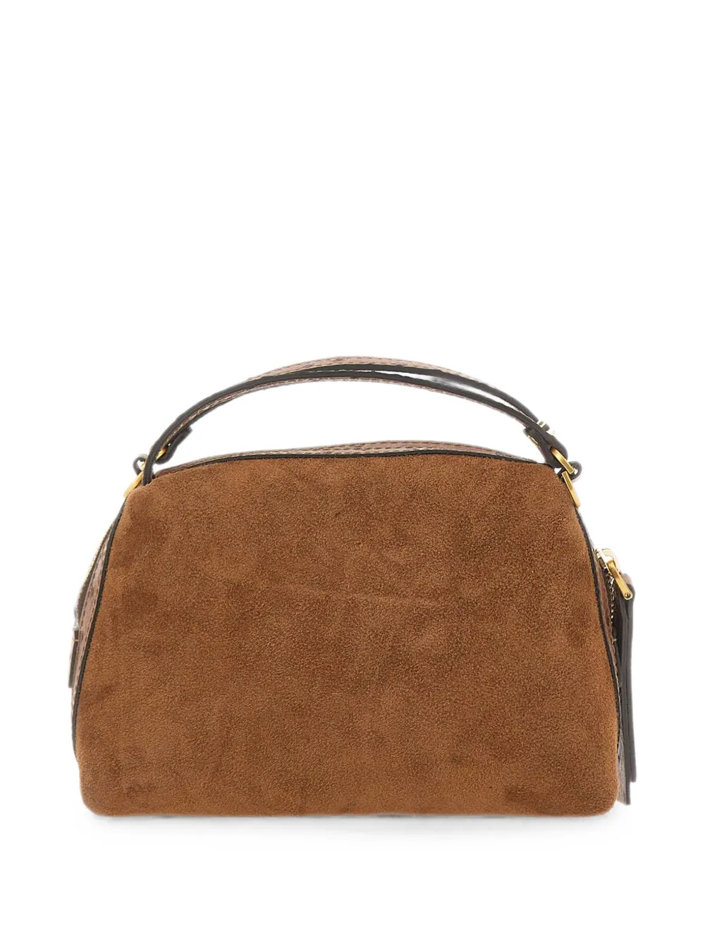 GIANNI CHIARINI Alifa shopper met struisvogel-effect Bruin