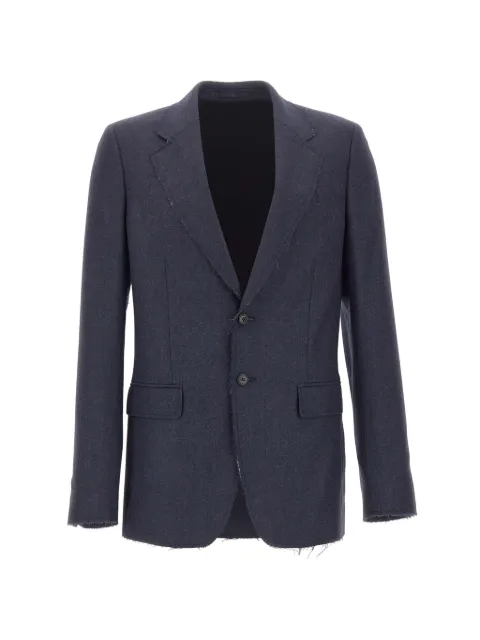 MM6 Maison Margiela frayed single-breasted blazer