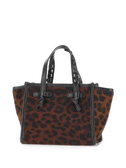 MARCELLA CLUB Miss Marcella animal-print leather shoulder bag