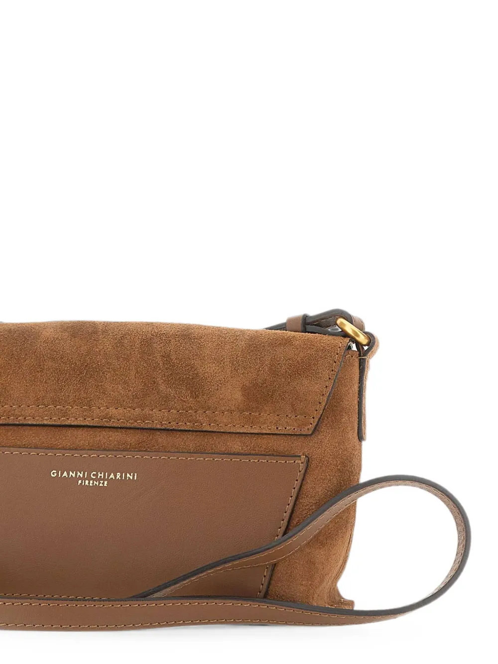 GIANNI CHIARINI Eugenia suède crossbodytas Bruin