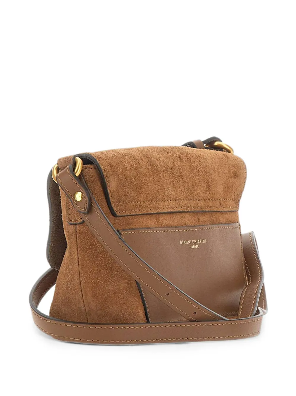 GIANNI CHIARINI Eugenia suède crossbodytas Bruin