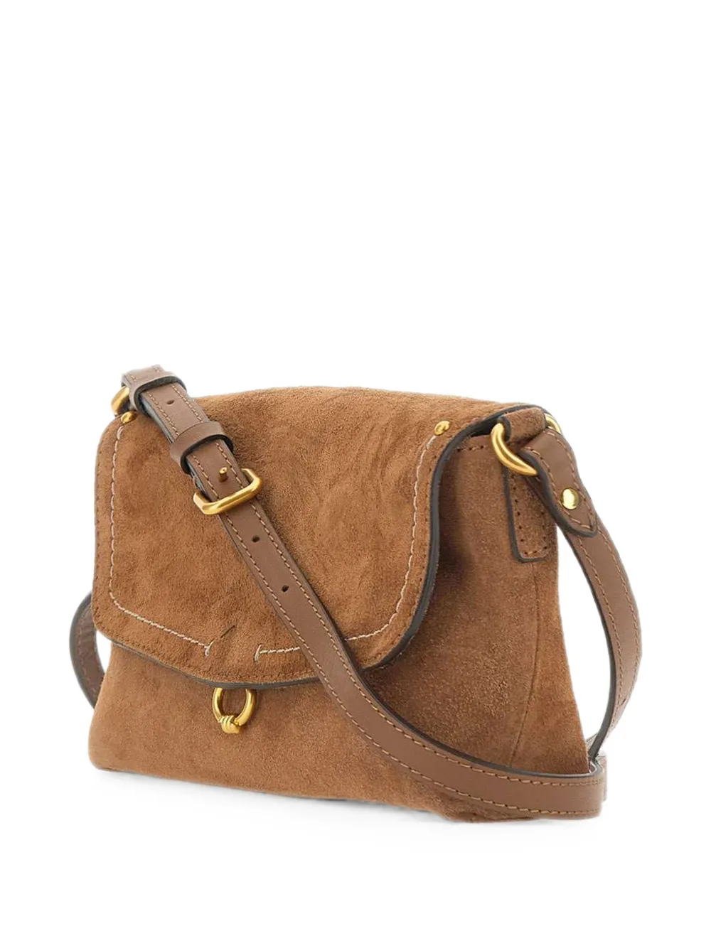 GIANNI CHIARINI Eugenia suède crossbodytas Bruin