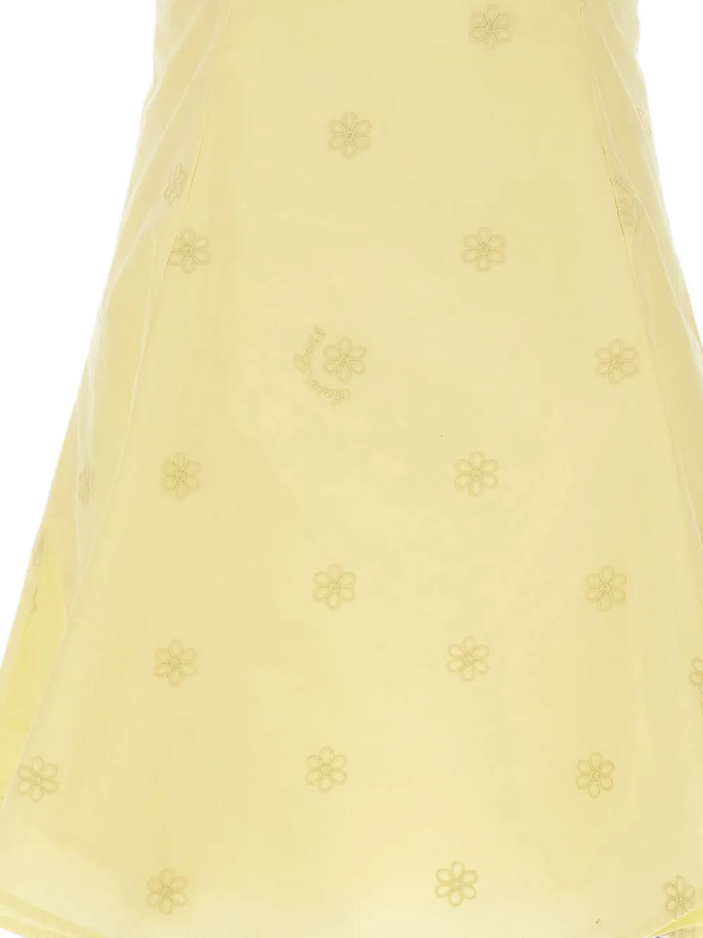 MC2 Saint Barth Marge mini-jurk met geborduurde bloemen Geel